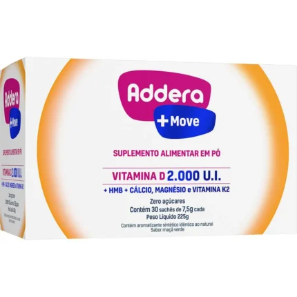 Vitamina D Addera + Move 2.000UI com 30 Sachês