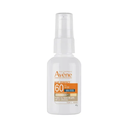 Protetor Solar Facial Avène Mat Perfect Anti-idade FPS 60 Médio 40g