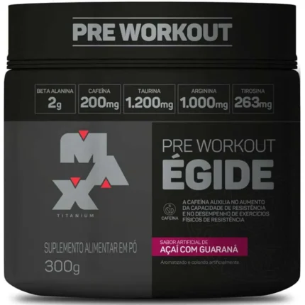 Pre Workout Égide Pote 300g Sabor Açaí com Guaraná - Novidade Max Titanium