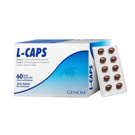 L-Caps D+ Ômega 3+Vitamina D 60 Cápsulas Moles