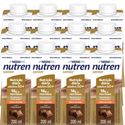 Complemento Alimentar Nutren Senior Chocolate 200Ml 12 Unidades